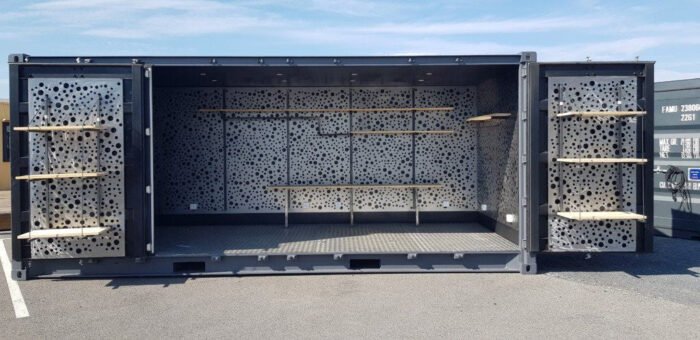 CONTENEDOR MARITIMO , 20 PIES LADO ABIERTO SECO "SHOP-BOX" - Imagen 6
