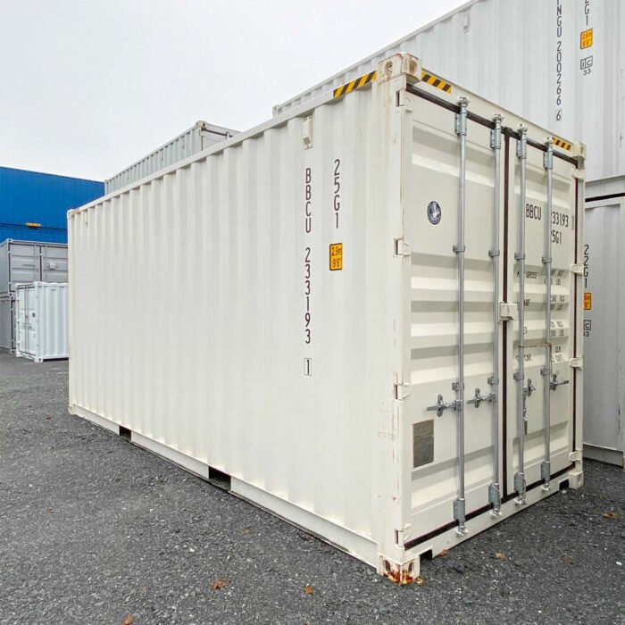 CONTENEDOR MARITIMO DE 20 PIES HC BlANCO ( SEMINUEVO) - Imagen 1