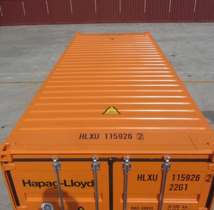 CONTENEDOR MARITIMO DE 20 PIES NARANJA - NUEVO - Imagen 4